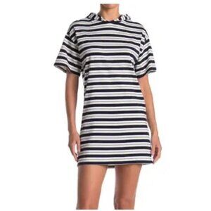Abound Nordstrom Hooded Striped Short sleeve Mia Mini Dress Size XXS